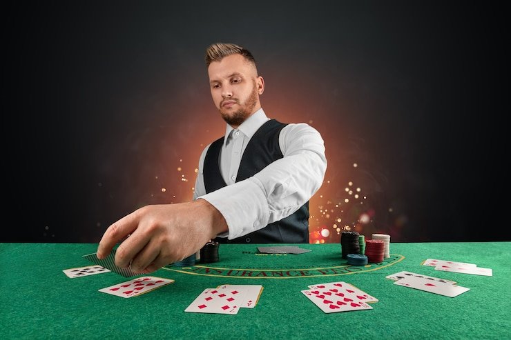Mobile device showing vip338 split-view with badminton scoreboard and live blackjack table side by side